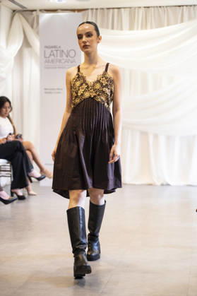 Summer Fashion Week Latam 2026 in Madrid, Spain - 6 MAY 2026. A model walks the runway at the Paulina Luna fashion show during the Summer Fashion Week Latam 2026 at the Pons Foundation . Madrid Spain Copyright: xAtilanoxGarciax xSOPAxImagesx photos17740