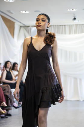 Summer Fashion Week Latam 2026 in Madrid, Spain - 6 MAY 2026. A model walks the runway at the Paulina Luna fashion show during the Summer Fashion Week Latam 2026 at the Pons Foundation . Madrid Spain Copyright: xAtilanoxGarciax xSOPAxImagesx photos17745