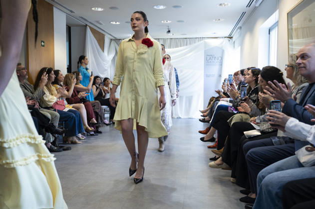 Summer Fashion Week Latam 2026 in Madrid, Spain - 6 MAY 2026. A model walks the runway at the Paulina Luna fashion show during the Summer Fashion Week Latam 2026 at the Pons Foundation . Madrid Spain Copyright: xAtilanoxGarciax xSOPAxImagesx photos17747