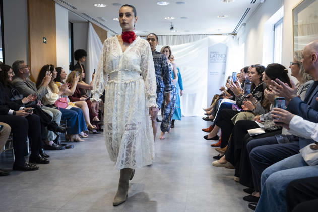 Summer Fashion Week Latam 2026 in Madrid, Spain - 6 MAY 2026. A model walks the runway at the Paulina Luna fashion show during the Summer Fashion Week Latam 2026 at the Pons Foundation . Madrid Spain Copyright: xAtilanoxGarciax xSOPAxImagesx photos17748