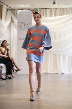 Summer Fashion Week Latam 2026 in Madrid, Spain - 6 MAY 2026. A model walks the runway at the Agatha Ruiz de la Prada fashion show during the Summer Fashion Week Latam 2026 at the Pons Foundation. Madrid Spain Copyright: xAtilanoxGarciax xSOPAxImagesx photos17752