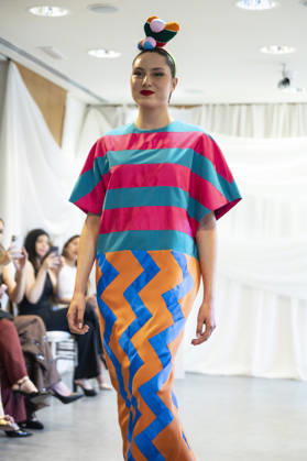 Summer Fashion Week Latam 2026 in Madrid, Spain - 6 MAY 2026. A model walks the runway at the Agatha Ruiz de la Prada fashion show during the Summer Fashion Week Latam 2026 at the Pons Foundation. Madrid Spain Copyright: xAtilanoxGarciax xSOPAxImagesx photos17755