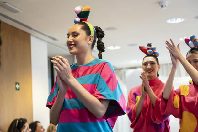 Summer Fashion Week Latam 2026 in Madrid, Spain - 6 MAY 2026. A model walks the runway at the Agatha Ruiz de la Prada fashion show during the Summer Fashion Week Latam 2026 at the Pons Foundation. Madrid Spain Copyright: xAtilanoxGarciax xSOPAxImagesx photos17766