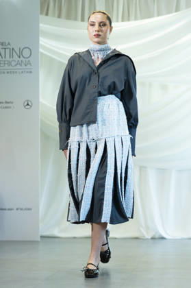Summer Fashion Week Latam 2026 in Madrid, Spain - 6 MAY 2026. A model walks the runway at the Joseph Mendoza fashion show during the Summer Fashion Week Latam 2026 at the Pons Foundation. Madrid Spain Copyright: xAtilanoxGarciax xSOPAxImagesx photos17807