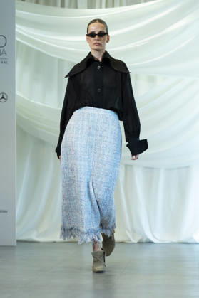 Summer Fashion Week Latam 2026 in Madrid, Spain - 6 MAY 2026. A model walks the runway at the Joseph Mendoza fashion show during the Summer Fashion Week Latam 2026 at the Pons Foundation. Madrid Spain Copyright: xAtilanoxGarciax xSOPAxImagesx photos17811