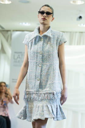 Summer Fashion Week Latam 2026 in Madrid, Spain - 6 MAY 2026. A model walks the runway at the Joseph Mendoza fashion show during the Summer Fashion Week Latam 2026 at the Pons Foundation. Madrid Spain Copyright: xAtilanoxGarciax xSOPAxImagesx photos17816
