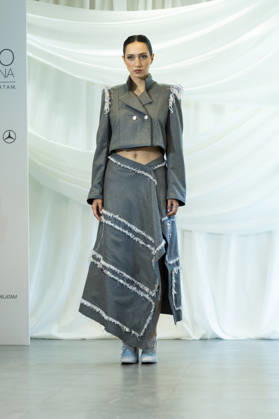Summer Fashion Week Latam 2026 in Madrid, Spain - 6 MAY 2026. A model walks the runway at the Joseph Mendoza fashion show during the Summer Fashion Week Latam 2026 at the Pons Foundation. Madrid Spain Copyright: xAtilanoxGarciax xSOPAxImagesx photos17821
