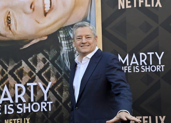 Ted Sarandos attends the premiere of Netflix s documentary Marty Life Is Short at the Egyptian Theatre in the Hollywood section of Los Angeles on Wednesday, May 6, 2026. Storyline: The definitive documentary on comedian Martin Short, exploring his career across film, television, theater and comedy.  LAP2026050630 JIMxRUYMEN