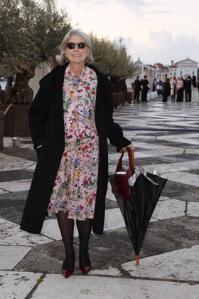 Venice, Pinault Foundation gala dinner on the island of San Giorgio, pictured: Giovanna Melandri  Copyright: xFRANCESCAxVIECELIx xipa-agency.netx xFrancescaxViecelix IPA_Agency_IPA74479814