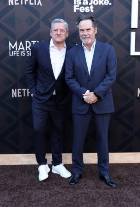 Arrivals for the Los Angeles premiere of Netflix s Marty, Life Is Short at The Egyptian Theatre Featuring: Ted Sarandos, Dennis Miller Where: Los Angeles, California, United States When: 06 May 2026 Credit: Faye s Vision Cover Images EDITORIAL USE ONLY. NOT FOR USE BY NEWSPAPERS BASED IN THE UK. Copyright: xx coverimg55669445