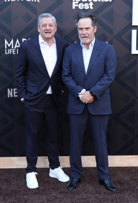 Arrivals for the Los Angeles premiere of Netflix s Marty, Life Is Short at The Egyptian Theatre Featuring: Ted Sarandos, Dennis Miller Where: Los Angeles, California, United States When: 06 May 2026 Credit: Faye s Vision Cover Images EDITORIAL USE ONLY. NOT FOR USE BY NEWSPAPERS BASED IN THE UK. Copyright: xx coverimg55669449