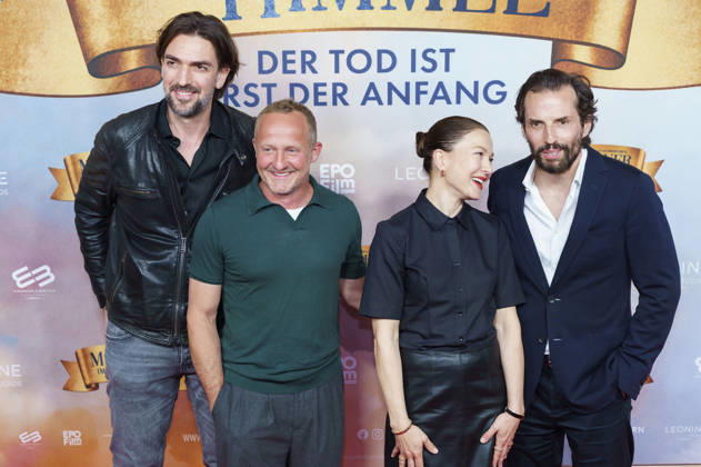 Max Wiedemann, Maximilian Brückner, Hannah Herzsprung und Quirin Berg bei der Premiere des Kinofilms Ein Münchner im Himmel - Der Tod ist erst der Anfang im Mathäser Filmpalast. München, 06.05.2026