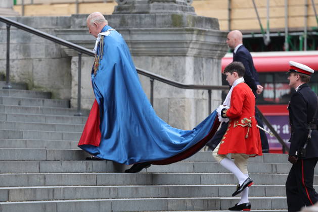 . 07 05 2026. London, United Kingdom. King Charles III arriving at a service for The Order of St Michael and St George at St.Paul s Cathedral in London. xStephenxLockx xi-Imagesx IIM-26750-0002