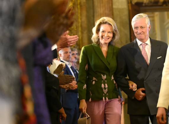 King Philippe And Queen Mathilde Present The Africa Prize BRUSSELS, BELGIUM - MAY 07 : King Philippe of Belgium and Queen Mathilde of Belgium during the ceremony for the Africa prize on May 07, 2026 in Brussels, Belgium, 07 05 2026 Brussels Belgium  Copyright: xPhilipxReynaersx