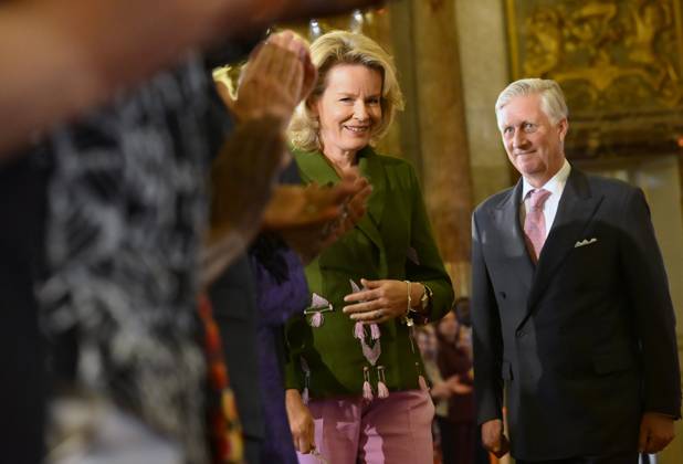 King Philippe And Queen Mathilde Present The Africa Prize BRUSSELS, BELGIUM - MAY 07 : King Philippe of Belgium and Queen Mathilde of Belgium during the ceremony for the Africa prize on May 07, 2026 in Brussels, Belgium, 07 05 2026 Brussels Belgium  Copyright: xPhilipxReynaersx