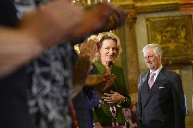 King Philippe And Queen Mathilde Present The Africa Prize BRUSSELS, BELGIUM - MAY 07 : King Philippe of Belgium and Queen Mathilde of Belgium during the ceremony for the Africa prize on May 07, 2026 in Brussels, Belgium, 07 05 2026 Brussels Belgium  Copyright: xPhilipxReynaersx