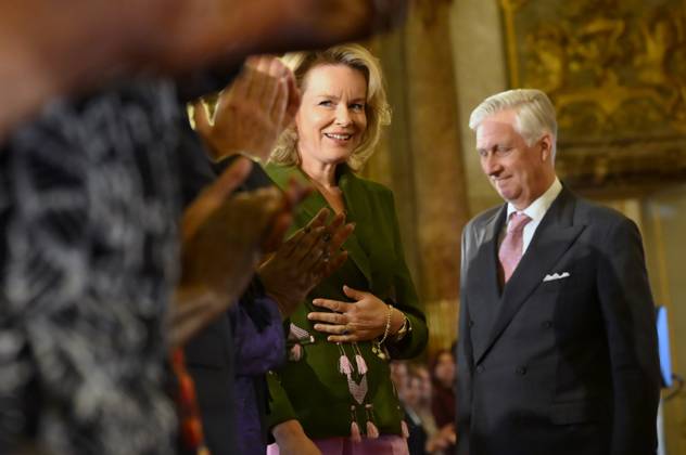 King Philippe And Queen Mathilde Present The Africa Prize BRUSSELS, BELGIUM - MAY 07 : King Philippe of Belgium and Queen Mathilde of Belgium during the ceremony for the Africa prize on May 07, 2026 in Brussels, Belgium, 07 05 2026 Brussels Belgium  Copyright: xPhilipxReynaersx