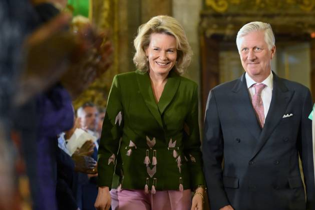 King Philippe And Queen Mathilde Present The Africa Prize BRUSSELS, BELGIUM - MAY 07 : King Philippe of Belgium and Queen Mathilde of Belgium during the ceremony for the Africa prize on May 07, 2026 in Brussels, Belgium, 07 05 2026 Brussels Belgium  Copyright: xPhilipxReynaersx