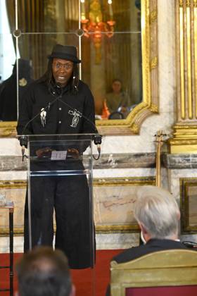 King Philippe And Queen Mathilde Present The Africa Prize BRUSSELS, BELGIUM - MAY 07 : Dr. Dixon Chibanda receives the King Baudouin Foundation Prize during the ceremony for the Africa prize on May 07, 2026 in Brussels, Belgium, 07 05 2026 Brussels Belgium  Copyright: xPhilipxReynaersx