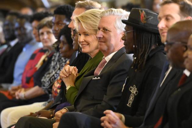 King Philippe And Queen Mathilde Present The Africa Prize BRUSSELS, BELGIUM - MAY 07 : King Philippe of Belgium and Queen Mathilde of Belgium during the ceremony for the Africa prize on May 07, 2026 in Brussels, Belgium, 07 05 2026 Brussels Belgium  Copyright: xPhilipxReynaersx