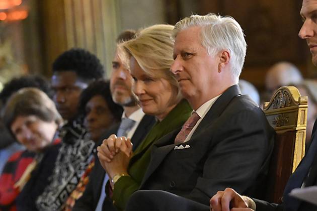 King Philippe And Queen Mathilde Present The Africa Prize BRUSSELS, BELGIUM - MAY 07 : King Philippe of Belgium and Queen Mathilde of Belgium during the ceremony for the Africa prize on May 07, 2026 in Brussels, Belgium, 07 05 2026 Brussels Belgium  Copyright: xPhilipxReynaersx