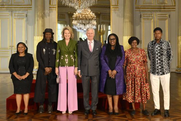 King Philippe And Queen Mathilde Present The Africa Prize BRUSSELS, BELGIUM - MAY 07 : King Philippe of Belgium; Queen Mathilde of Belgium pictured with Dr. Dixon Chibanda and Esther Tumbare who received the King Baudouin Foundation Prize during the ceremony for the Africa prize on May 07, 2026 in Brussels, Belgium, 07 05 2026 Brussels Belgium  Copyright: xPhilipxReynaersx