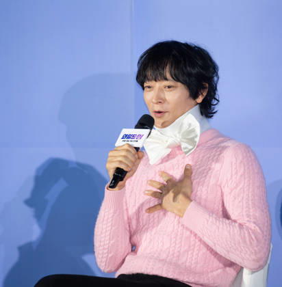 Gang Dong-Won, May 7, 2026 : Cast member Gang Dong-Won at a press conference for the movie Wild Sing in Seoul, South Korea. The Korean comedy movie recreates earlier era of K-pop scene.  aflo_329509801