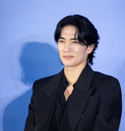 Uhm Tae-Goo, May 7, 2026 : Cast member Uhm Tae-Goo at a press conference for the movie Wild Sing in Seoul, South Korea. The Korean comedy movie recreates earlier era of K-pop scene.  aflo_329510946