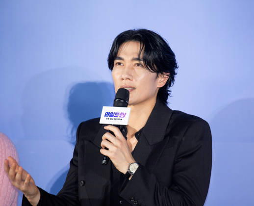 Uhm Tae-Goo, May 7, 2026 : Cast member Uhm Tae-Goo at a press conference for the movie Wild Sing in Seoul, South Korea. The Korean comedy movie recreates earlier era of K-pop scene.  aflo_329511012