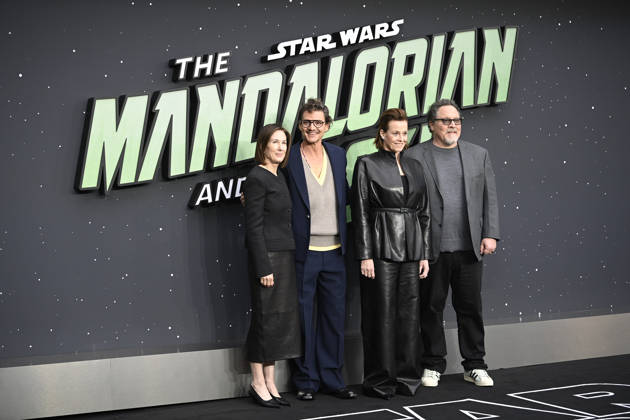 Star Wars: The Mandaloria and Grogu UK Fan Event Kathleen Kennedy, Pedro Pascal, Sigourney Weaver and Jon Favreau at the Star Wars: The Mandaloria and Grogu UK Fan Event at Cineworld, Leister Square in London on 7 May 2026, Credit:Justin Ng Avalon  Copyright: xJustinxNgx xAvalonx 1097156452