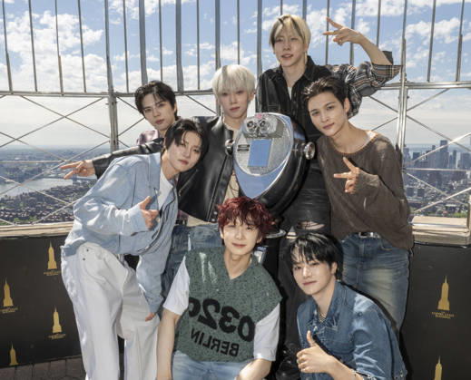 May 7, 2026, New York, New York, USA: AMPERS&ONE visit the Empire State Building in New York for photos to celebrate their Born to Define Tour and new EP, DEFINITION. 7 May 2026 New York USA  - ZUMAa265 20260507_zep_a265_017 Copyright: xEricxAcquayex