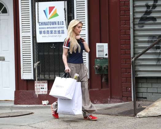 Emma Roberts looks stunning while filming a commercial for Adidas x Nordstrom in Chinatown, Manhattan Featuring: Emma Roberts Where: New York City, New York, United States When: 06 May 2026 Credit: Jose Perez INSTARimages EDITORIAL USE ONLY. NOT FOR USE BY NEWSPAPERS BASED IN THE UK. Copyright: xx instar55671403