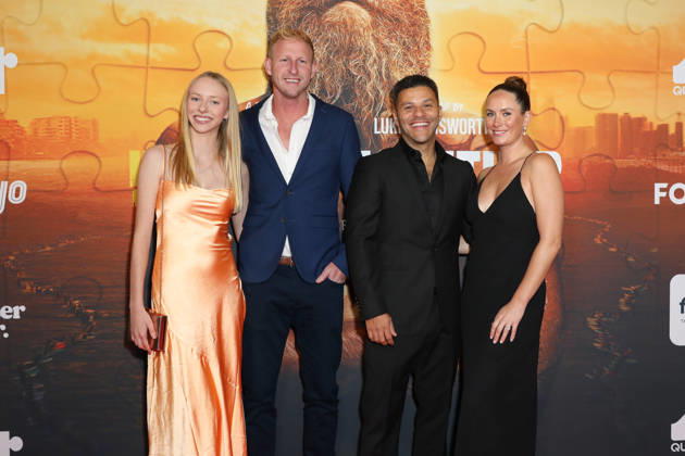 May 7, 2026: ALLAN HARDY (2nd L) and MACARIO DE SOUZA (2nd R) attends the In Pieces Together Sydney Premiere at Hoyts Entertainment Quarter on May 7, 2026 in Sydney, Australia  - ZUMAa155 20260507_aaa_a155_023 Copyright: xChristopherxKhouryx