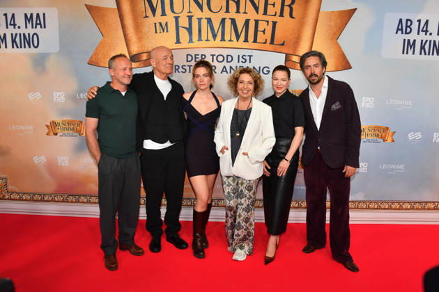 Maximilian Brückner, Heiner Lauterbach, Momo Beier, Michaela May Hannah Herzsprung und David Dietl Premiere Ein Münchner im Himmel - Der Tod ist erst der Anfang Kinofilm Mathäser Filmpalast München 06. Mai 2026
