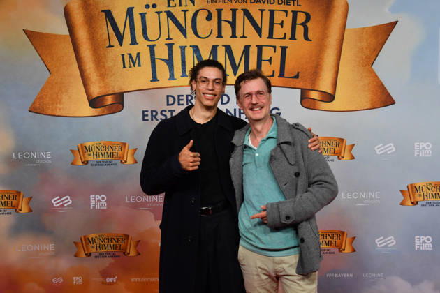 Florian Simbel mit Sohn Steward Premiere Ein Münchner im Himmel - Der Tod ist erst der Anfang Kinofilm Mathäser Filmpalast München 06. Mai 2026
