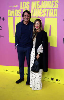 Hombres G premiere their film, Los mejores anos de nuestra vida Ion Aramendu and Sara Amores during the premiere of the film Los mejores anos de nuestra vida , on May 7, 2026, in Madrid Spain It is an intimate and emotional portrait of Hombres G, a band that marked several generations and is still as relevant as in its beginnings Through unreleased material and a contemporary look, the documentary celebrates 40 years of friendship, music and endless energy 07 MAY 2026 Madrid Madrid Spain  Copyright: xJosexVelascox 7507276