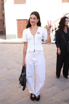 Sestri Levante, Celebrity sightings during the RIFF Riviera International Film Festival. Pictured: Saja Kilani (Canadian-Jordanian actress of Palestinian origin, star of the film The Voice of Hind Rajab )  Copyright: xAlessandroxBremecx xipa-agency.netx xx IPA_Agency_IPA74497585