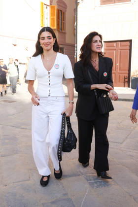 Sestri Levante, Celebrity sightings during the RIFF Riviera International Film Festival. Pictured: Saja Kilani (Canadian-Jordanian actress of Palestinian origin, star of the film The Voice of Hind Rajab )  Copyright: xAlessandroxBremecx xipa-agency.netx xx IPA_Agency_IPA74497589