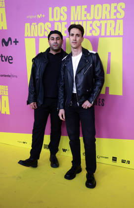 Hombres G premiere their film, Los mejores anos de nuestra vida Guests at the premiere of the film Los mejores anos de nuestra vida , on May 7, 2026, in Madrid Spain It is an intimate and emotional portrait of Hombres G, a band that marked several generations and is still as relevant as in its beginnings Through unreleased material and a contemporary look, the documentary celebrates 40 years of friendship, music and endless energy 07 MAY 2026 Madrid Madrid Madrid Spain  Copyright: xJosexVelascox 7507323