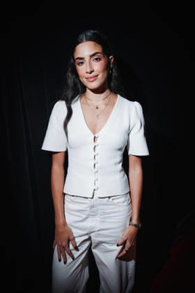 Sestri Levante, Masterclasses during the RIFF Riviera International Film Festival. Pictured: Saja Kilani (Canadian-Jordanian actress of Palestinian origin, star of the film The Voice of Hind Rajab )  Copyright: xAlessandroxBremecx xipa-agency.netx xx IPA_Agency_IPA74498097