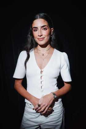 Sestri Levante, Masterclasses during the RIFF Riviera International Film Festival. Pictured: Saja Kilani (Canadian-Jordanian actress of Palestinian origin, star of the film The Voice of Hind Rajab )  Copyright: xAlessandroxBremecx xipa-agency.netx xx IPA_Agency_IPA74498049