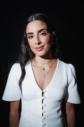 Sestri Levante, Masterclasses during the RIFF Riviera International Film Festival. Pictured: Saja Kilani (Canadian-Jordanian actress of Palestinian origin, star of the film The Voice of Hind Rajab )  Copyright: xAlessandroxBremecx xipa-agency.netx xx IPA_Agency_IPA74498096