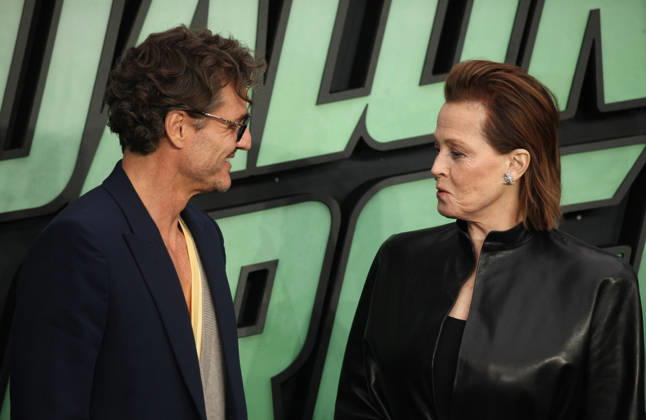 Star Wars The Mandalorian and Gogu film fan event. London, UK. Pedro Pascal and Sigourney Weaver at the Star Wars The Mandalorian and Gogu film fan event. Leicester Square. 7th May 2026. LMK11-S070526-001 Steve Bealing Landmark Media . 