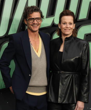 Star Wars The Mandalorian and Gogu film fan event. London, UK. Pedro Pascal and Sigourney Weaver at the Star Wars The Mandalorian and Gogu film fan event. Leicester Square. 7th May 2026. LMK11-S070526-001 Steve Bealing Landmark Media . 