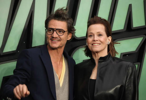 Star Wars The Mandalorian and Gogu film fan event. London, UK. Pedro Pascal and Sigourney Weaver at the Star Wars The Mandalorian and Gogu film fan event. Leicester Square. 7th May 2026. LMK11-S070526-001 Steve Bealing Landmark Media . 