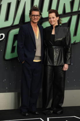 Star Wars The Mandalorian and Gogu film fan event. London, UK. Pedro Pascal and Sigourney Weaver at the Star Wars The Mandalorian and Gogu film fan event. Leicester Square. 7th May 2026. LMK11-S070526-001 Steve Bealing Landmark Media . 
