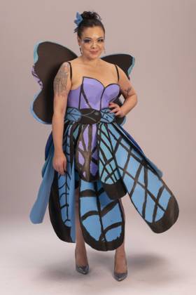 May 07,, 2026 - Denver, Colorado, USA - A model strikes a pose at the 20th Annual Denver Paper Fashion Show. Using only paper to create haute couture, fashion designers created dozens of wearable art designs for this year s show themed Folded in Time. Produced by the One Club for Creativity Denver, the runway show is a fundraiser for Downtown Aurora Visual Arts, which provides after-school arts programs for local youth. Denver USA  - ZUMAce6_ 20260507_zaf_ce6_005 Copyright: xBrianxCahnx