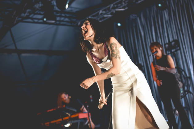 May 7, 2026, Napoli, Italy: Italian singer Claudia Lagona better known by her stage name Levante, performs live at Casa della Musica during her tour Levante dell Amore live 2026. Napoli Italy - ZUMAs197 20260507_aaa_s197_218 Copyright: xPaolaxVisonex