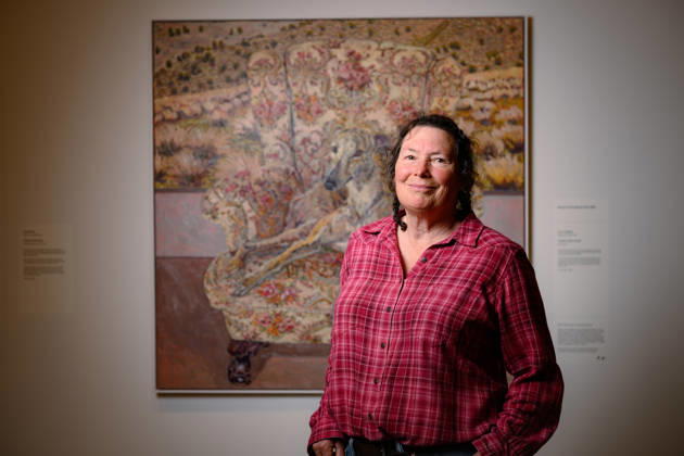 ARCHIBALD PRIZE 2026, Artist Lucy Culliton poses for a photograph next to the painting Toolah, artist model after winning the Sulman Prize 2026, at Naala Nura, Art Gallery of New South Wales in Sydney, Friday, May 8, 2026. ( NO ARCHIVING Sydney New South Wales Australia  Copyright: xGEORGExCHANx 20260508131055526992
