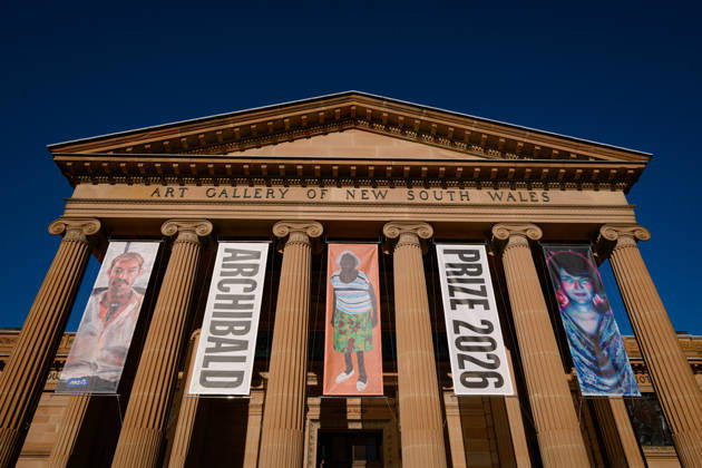 ARCHIBALD PRIZE 2026, Exterior of Art Gallery of New South Wales in Sydney, Friday, May 8, 2026. ( NO ARCHIVING Sydney New South Wales Australia  Copyright: xGEORGExCHANx 20260508137827882650